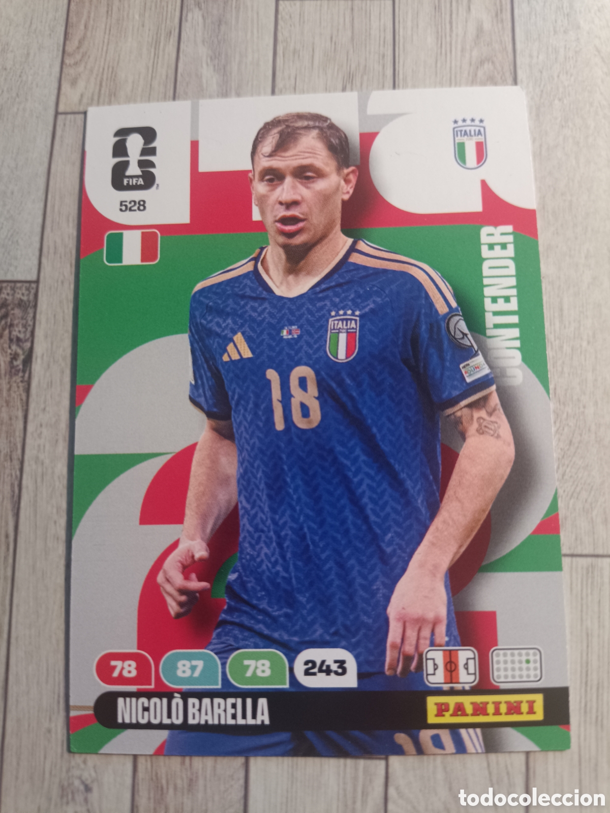 Cromos de f&uacute;tbol: 528 NICOLO BARELLA ITALIA CONTENDERS ADRENALYN XL MUNDIAL WORLD CUP 2026 PANINI 26