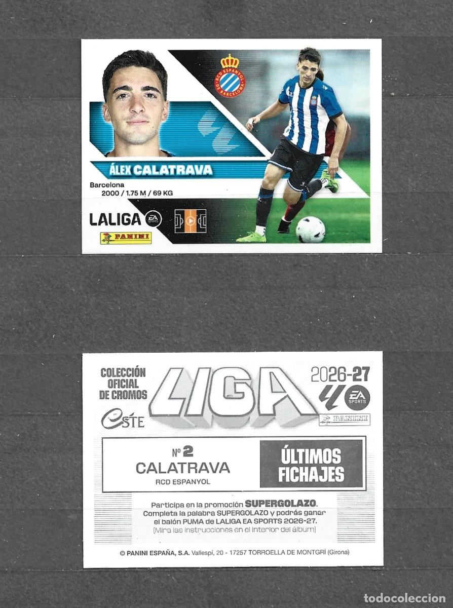 Cromos de f&uacute;tbol: Liga este 26/27 - Calatrava - N&deg; 2 - RCD Espa&ntilde;ol - ( Fichajes )