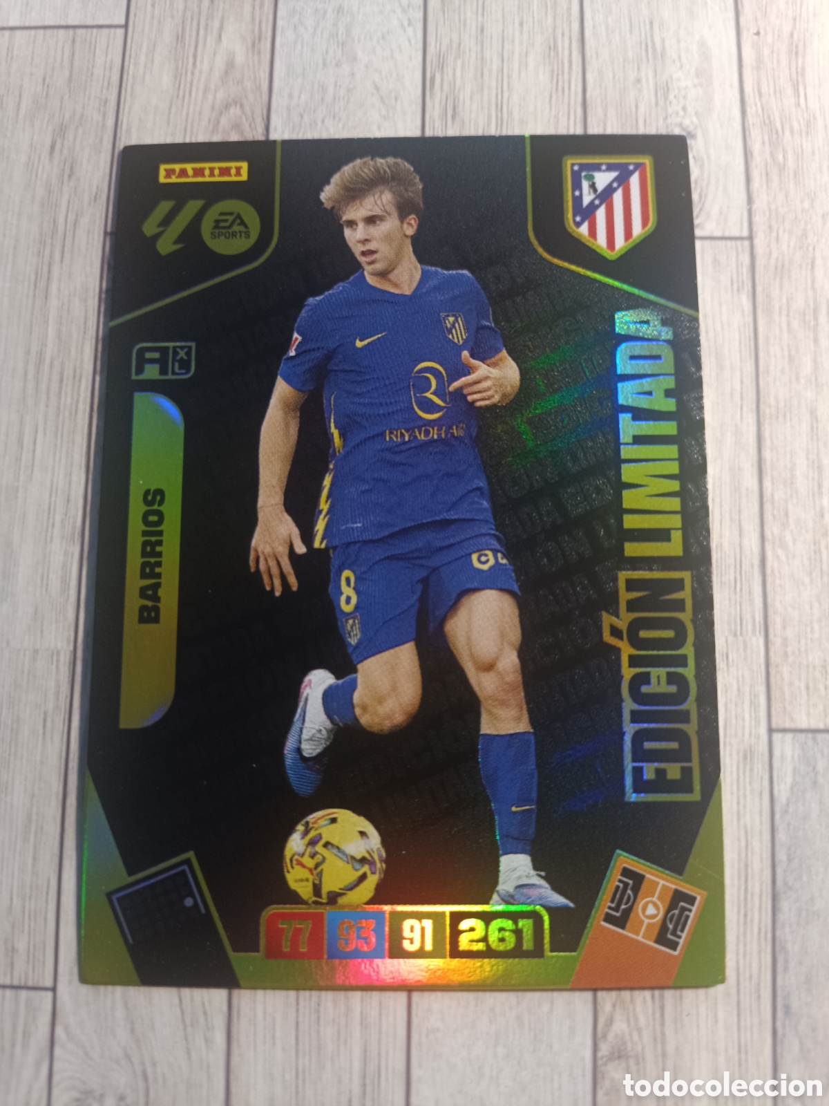 Cromos de f&uacute;tbol: PABLO BARRIOS EDICI&Oacute;N LIMITADA ATL&Eacute;TICO DE MADRID ADRENALYN XL LIGA 2025 2026 PANINI 25 26