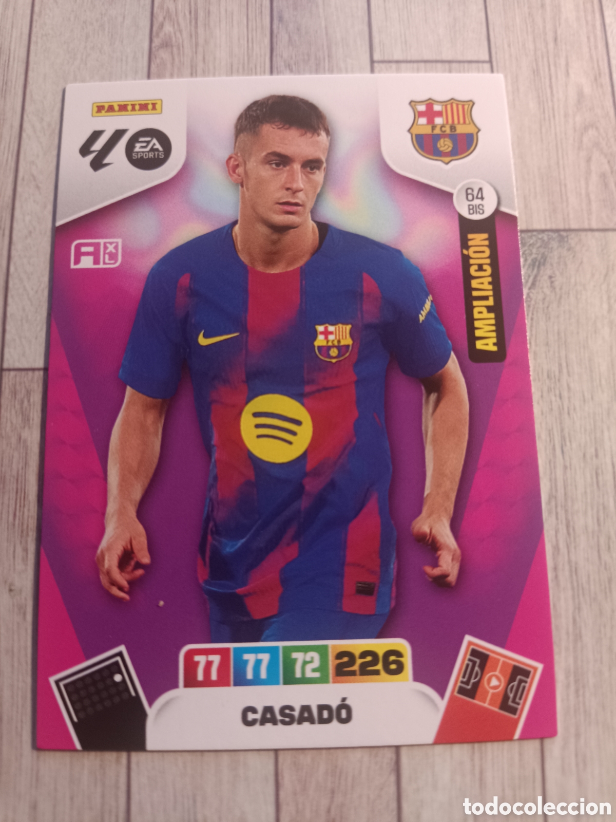Cromos de f&uacute;tbol: 64 BIS CASADO AMPLIACION BARCELONA ADRENALYN XL 2025 2026 PANINI 25 26