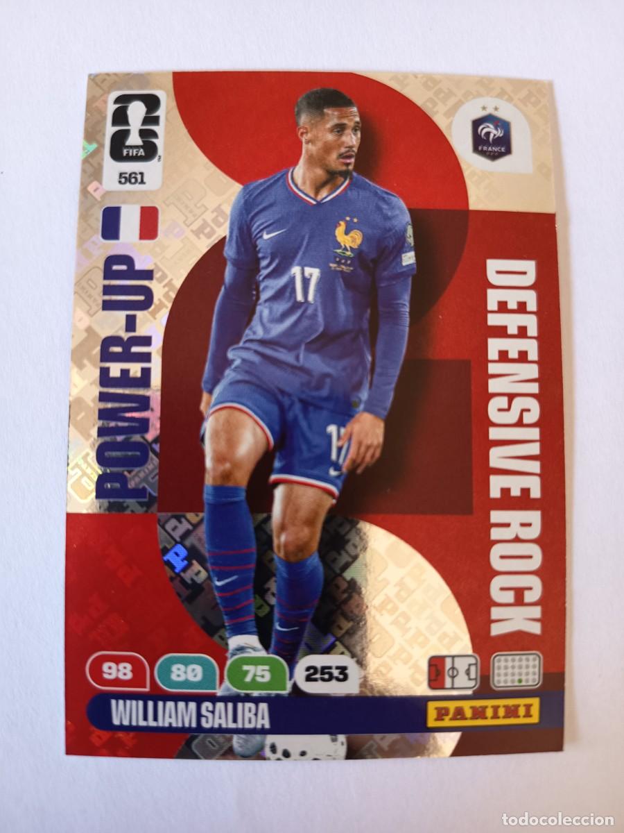 Football Stickers: CARD 561 WILLIAM SALIBA POWER-UP DEFENSIVE ROCK FRANCIA - ADRENALYN XL WORLD CUP MUNDIAL 2026 PANINI