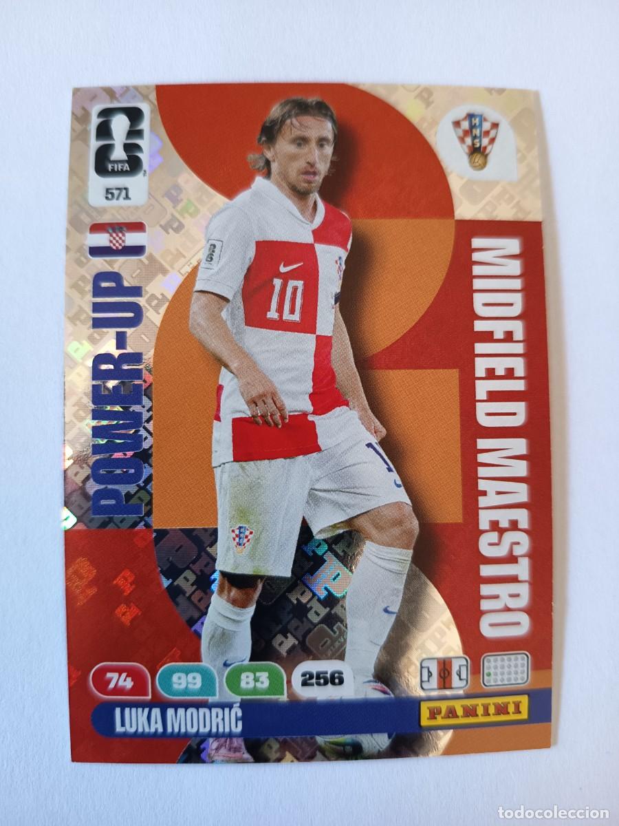 Fu&szlig;ball-Sticker: CARD 571 LUKA MODRIC POWER-UP MIDFIELD MAESTRO CROACIA - ADRENALYN XL WORLD CUP MUNDIAL 2026 PANINI