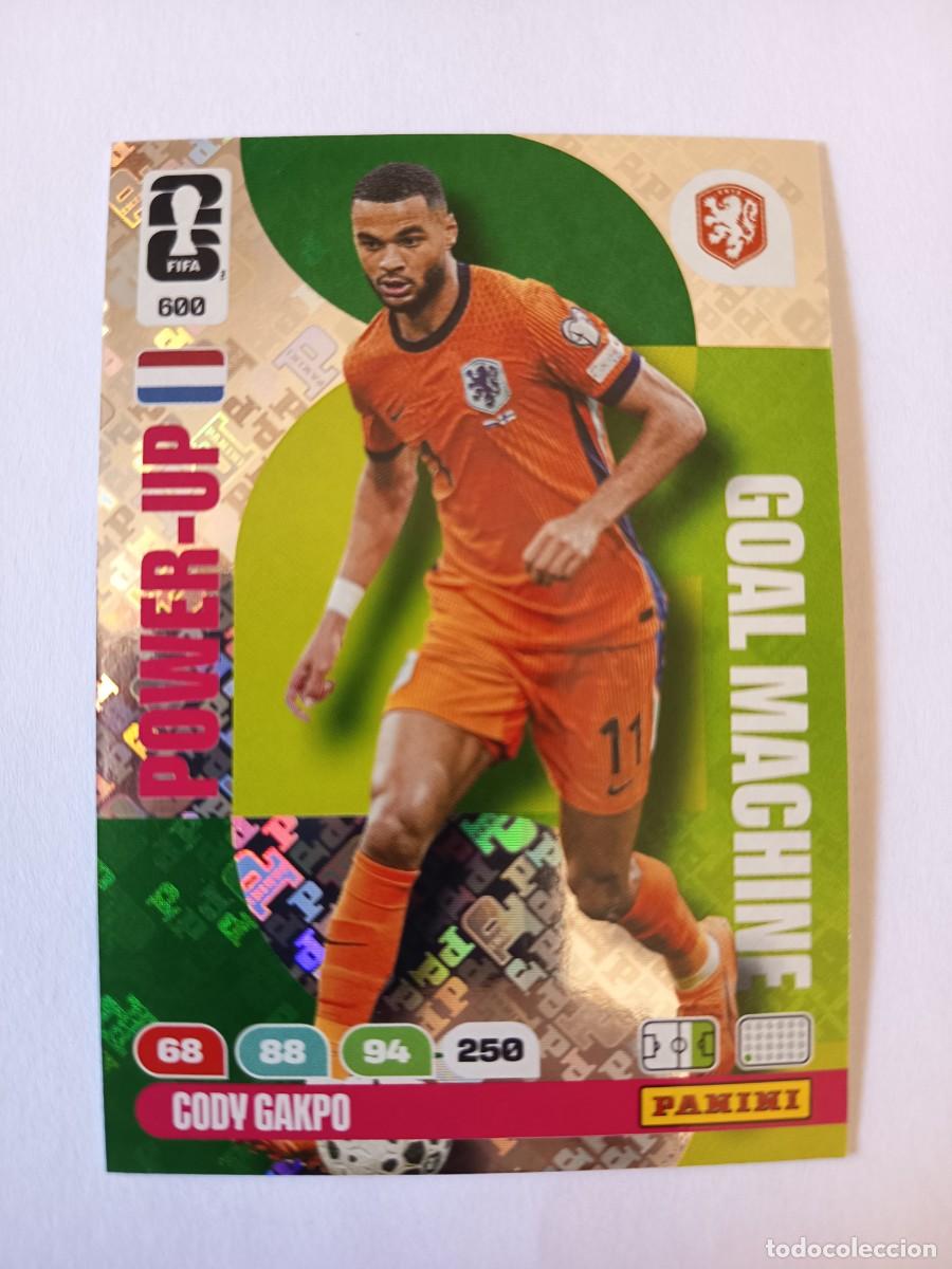 Fu&szlig;ball-Sticker: CARD 600 CODY GAKPO POWER-UP GOAL MACHINE NETHERLANDS - ADRENALYN XL WORLD CUP MUNDIAL 2026 PANINI
