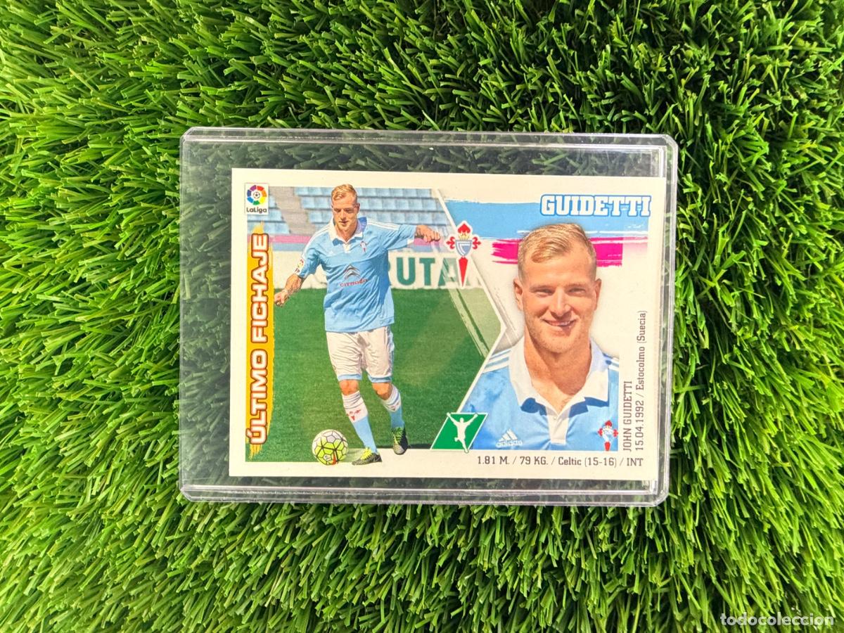 Football Stickers: N&ordm; 6 Guidetti &Uacute;ltimos Fichajes RC Celta Liga Este 15 16
