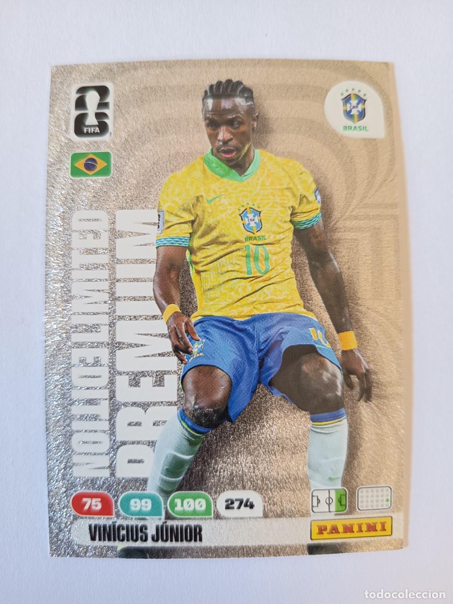 Fu&szlig;ball-Sticker: CARD LIMITED EDITION PREMIUM VINICIUS JR BRASIL LIMITADA ADRENALYN XL WORLD CUP MUNDIAL 2026 PANINI