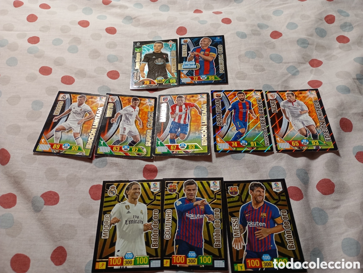 Cromos de f&uacute;tbol: Premium oro,edici&oacute;n limitada ,supercracks, bal&oacute;n oro - Foto 2