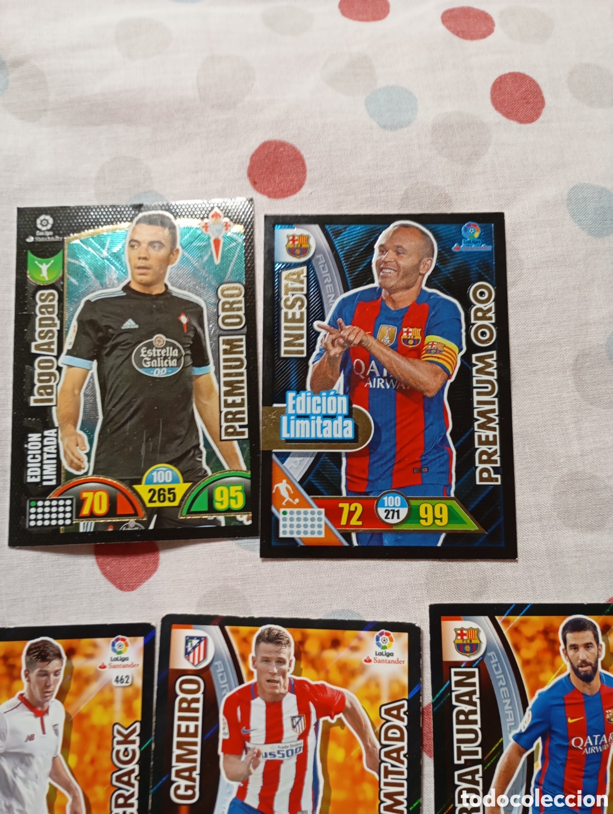 Cromos de f&uacute;tbol: Premium oro,edici&oacute;n limitada ,supercracks, bal&oacute;n oro - Foto 3