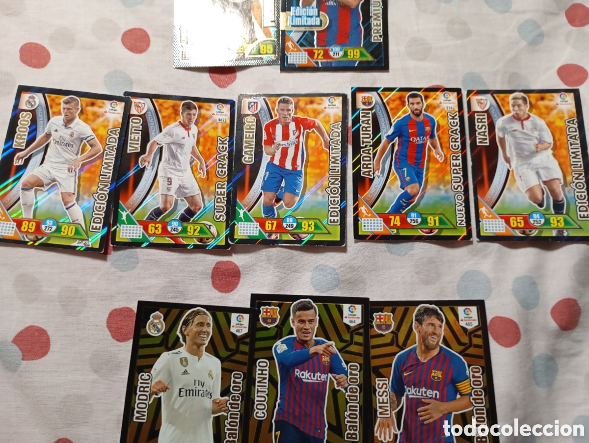 Cromos de f&uacute;tbol: Premium oro,edici&oacute;n limitada ,supercracks, bal&oacute;n oro - Foto 4