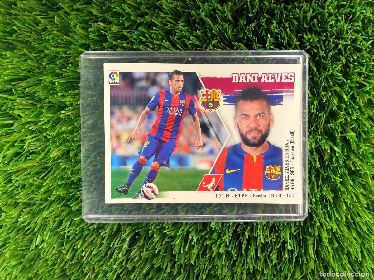 Cromos de f&uacute;tbol: N&ordm; 5 Dani Alves FC Barcelona Liga Este 15 16