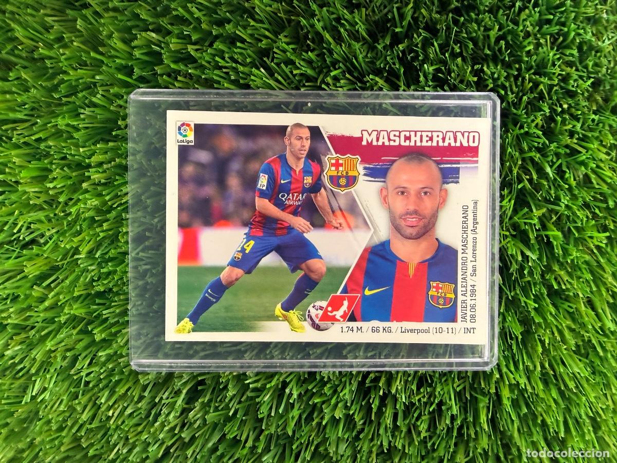 Cromos de f&uacute;tbol: N&ordm; 9 Mascherano FC Barcelona Liga Este 15 16