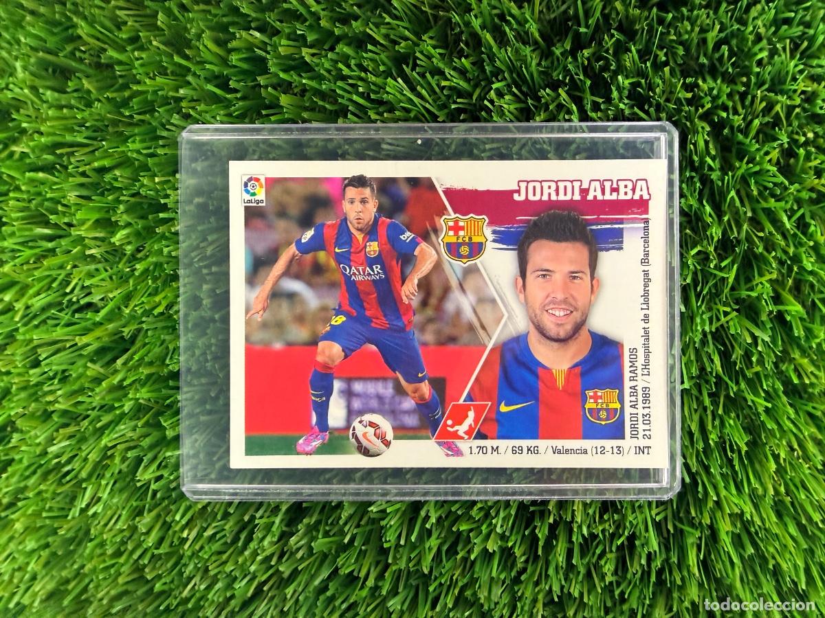 Cromos de f&uacute;tbol: N&ordm; 11 Jordi Alba FC Barcelona Liga Este 15 16