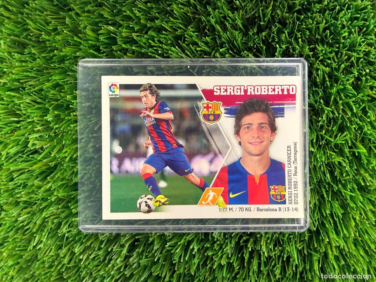 Cromos de f&uacute;tbol: N&ordm; 15 Sergi Roberto FC Barcelona Liga Este 15 16