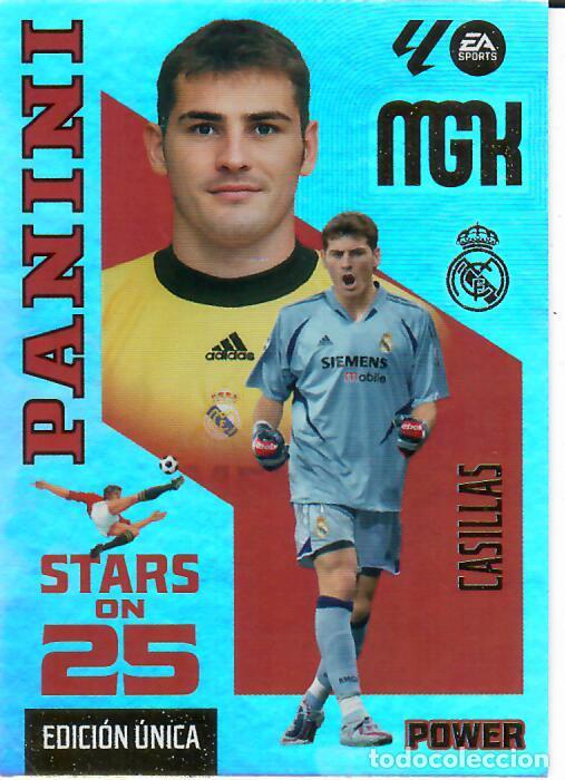 Cromos de f&uacute;tbol: TRADING CARD PANINI MEGACRACKS 26 27 - MGK 428 P - STARS ON 25 - CASILLAS - R. MADRID EDICI&Oacute;N &Uacute;NICA