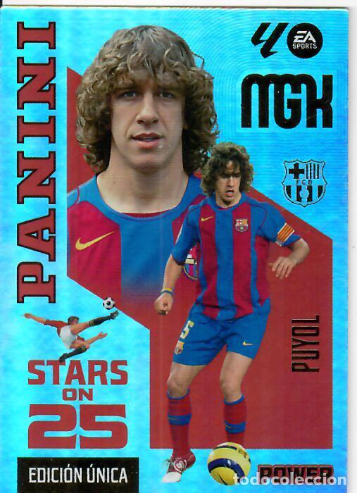 Cromos de f&uacute;tbol: TRADING CARD PANINI MEGACRACKS 26 27 - MGK 429 P - STARS ON 25 - PUYOL - BARCELONA - EDICI&Oacute;N &Uacute;NICA