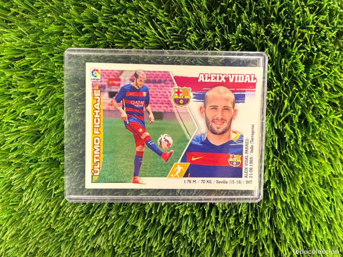 Cromos de f&uacute;tbol: N&ordm; 1 Aleix Vidal &Uacute;ltimos Fichajes FC Barcelona Liga Este 15 16
