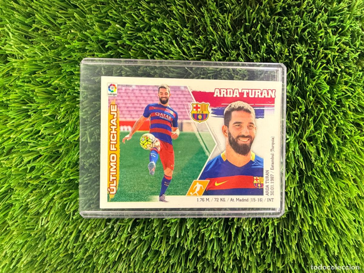 Cromos de f&uacute;tbol: N&ordm; 8 Arda Turan &Uacute;ltimos Fichajes FC Barcelona Liga Este 15 16