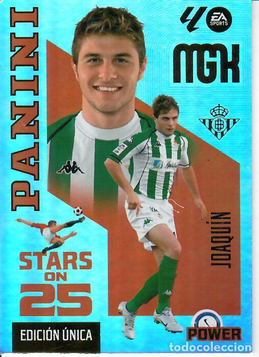Cromos de f&uacute;tbol: TRADING CARD PANINI MEGACRACKS 26 27 - MGK 431 P - STARS ON 25 - JOAQU&Iacute;N - BETIS - EDICI&Oacute;N &Uacute;NICA