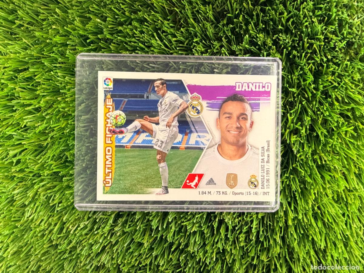 Cromos de f&uacute;tbol: N&ordm; 5 Danilo &Uacute;ltimos Fichajes Real Madrid CF Liga Este 15 16