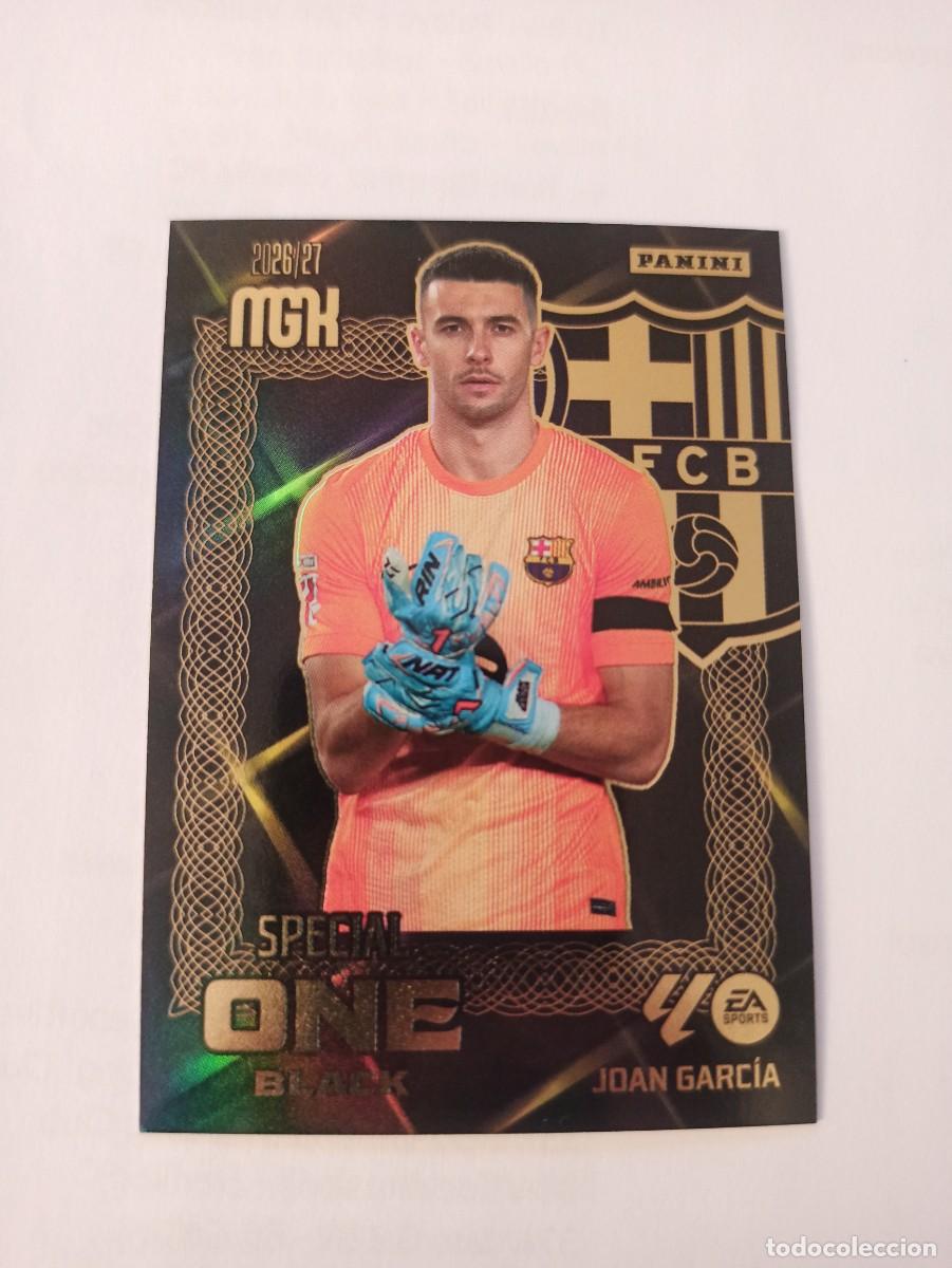 Cromos de f&uacute;tbol: Joan Garc&iacute;a - Barcelona - SPECIAL ONE BLACK - MEGACRACKS 2026 2027 - 26 27 MGK