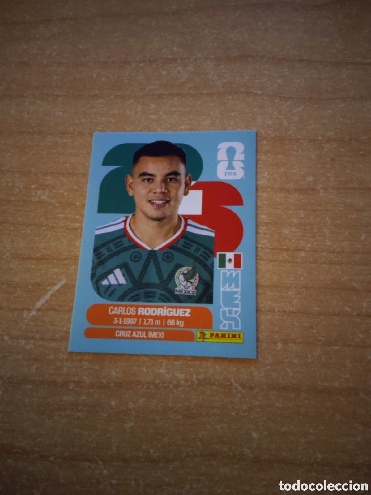 Cromos de f&uacute;tbol: 9 CARLOS RODRIGUEZ MEXICO FIFA WORLD CUP 2026