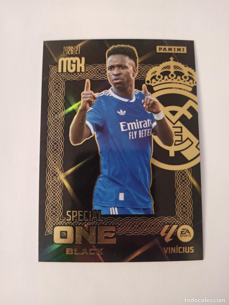 Cromos de f&uacute;tbol: Vinicius - R. Madrid - SPECIAL ONE BLACK - MEGACRACKS 2026 2027 - 26 27 MGK