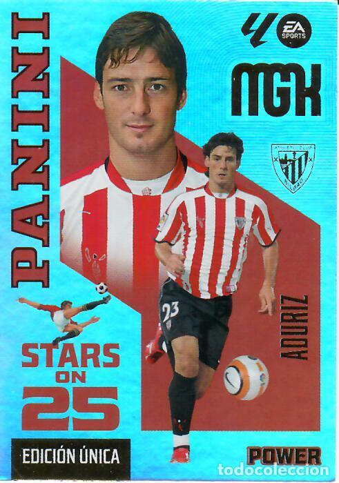 Cromos de f&uacute;tbol: TRADING CARD PANINI MEGACRACKS 26 27 - MGK 433 P - STARS ON 25 - ADURIZ - ATHLETIC - EDICI&Oacute;N &Uacute;NICA