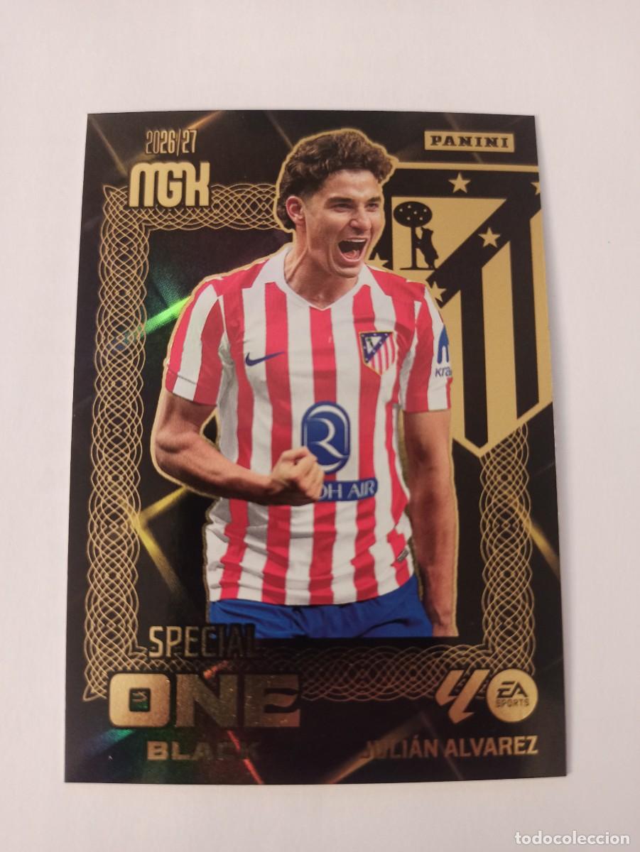 Cromos de f&uacute;tbol: Juli&aacute;n Alvarez - At. Madrid - SPECIAL ONE BLACK - MEGACRACKS 2026 2027 - 26 27 MGK