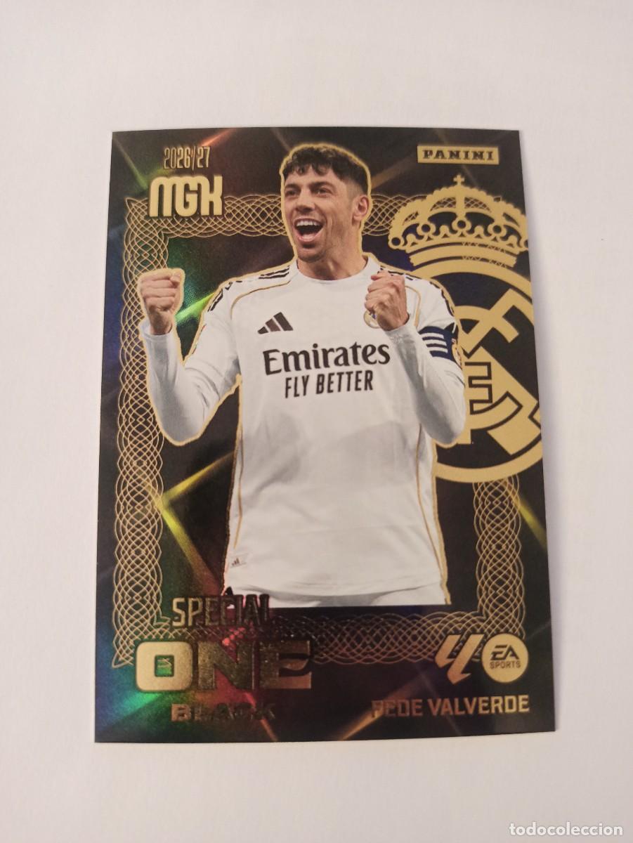 Cromos de f&uacute;tbol: Valverde - R. Madrid - SPECIAL ONE BLACK - MEGACRACKS 2026 2027 - 26 27 MGK