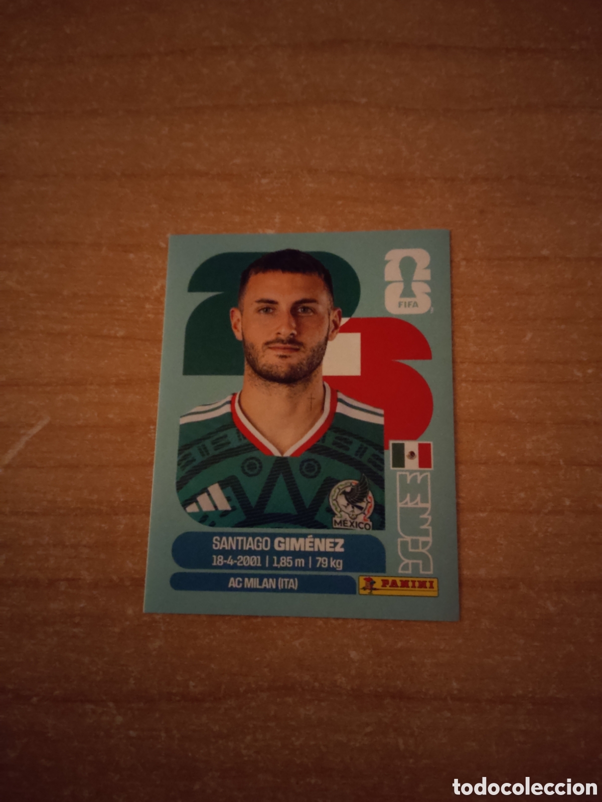 Cromos de f&uacute;tbol: 16 SANTIAGO GIMENEZ MEXICO FIFA WORLD CUP 2026