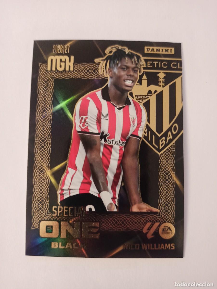 Cromos de f&uacute;tbol: Nico Williams - Ath. Bilbao - SPECIAL ONE BLACK - MEGACRACKS 2026 2027 - 26 27 MGK