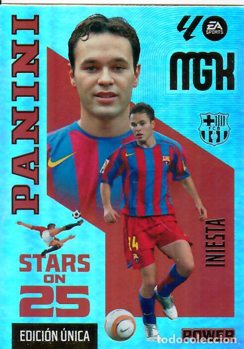 Cromos de f&uacute;tbol: TRADING CARD PANINI MEGACRACKS 26 27 - MGK 434 P - STARS ON 25 - INIESTA - BARCELONA - EDICI&Oacute;N &Uacute;NICA