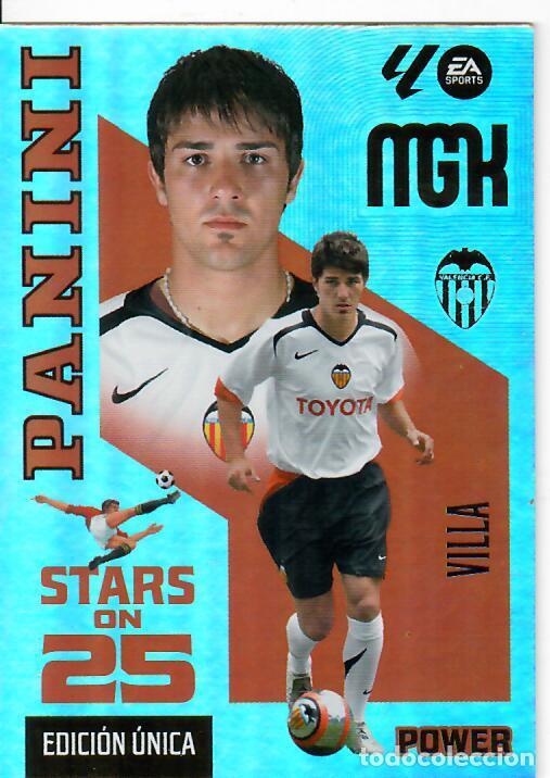 Cromos de f&uacute;tbol: TRADING CARD PANINI MEGACRACKS 26 27 - MGK 435 P - STARS ON 25 - VILLA - VALENCIA - EDICI&Oacute;N &Uacute;NICA