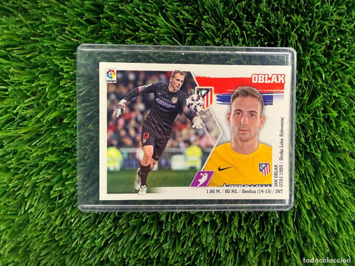 Cromos de f&uacute;tbol: N&ordm; 3 Oblak Atl&eacute;tico de Madrid Liga Este 15 16
