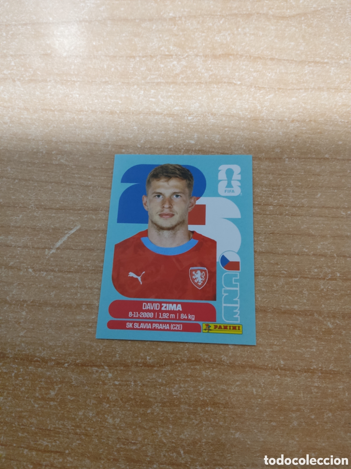 Cromos de f&uacute;tbol: 8 DAVID ZIMA REPUBLICA CHECA FIFA WORLD CUP 2026