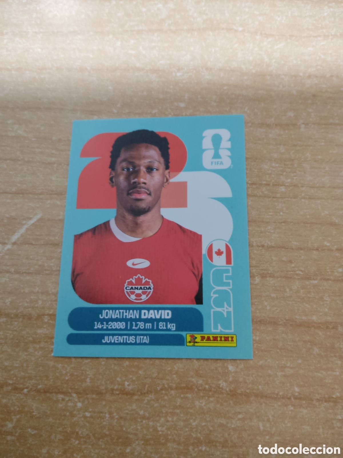 Cromos de f&uacute;tbol: 20 JONATHAN DAVID CANADA FIFA WORLD CUP 2026