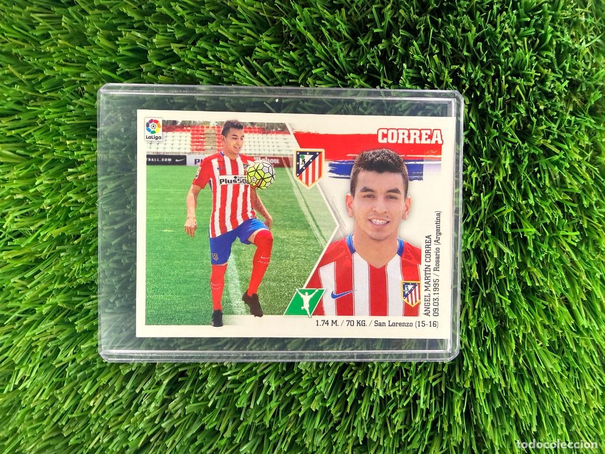 Cromos de f&uacute;tbol: N&ordm; 18 Correa Atl&eacute;tico de Madrid Liga Este 15 16