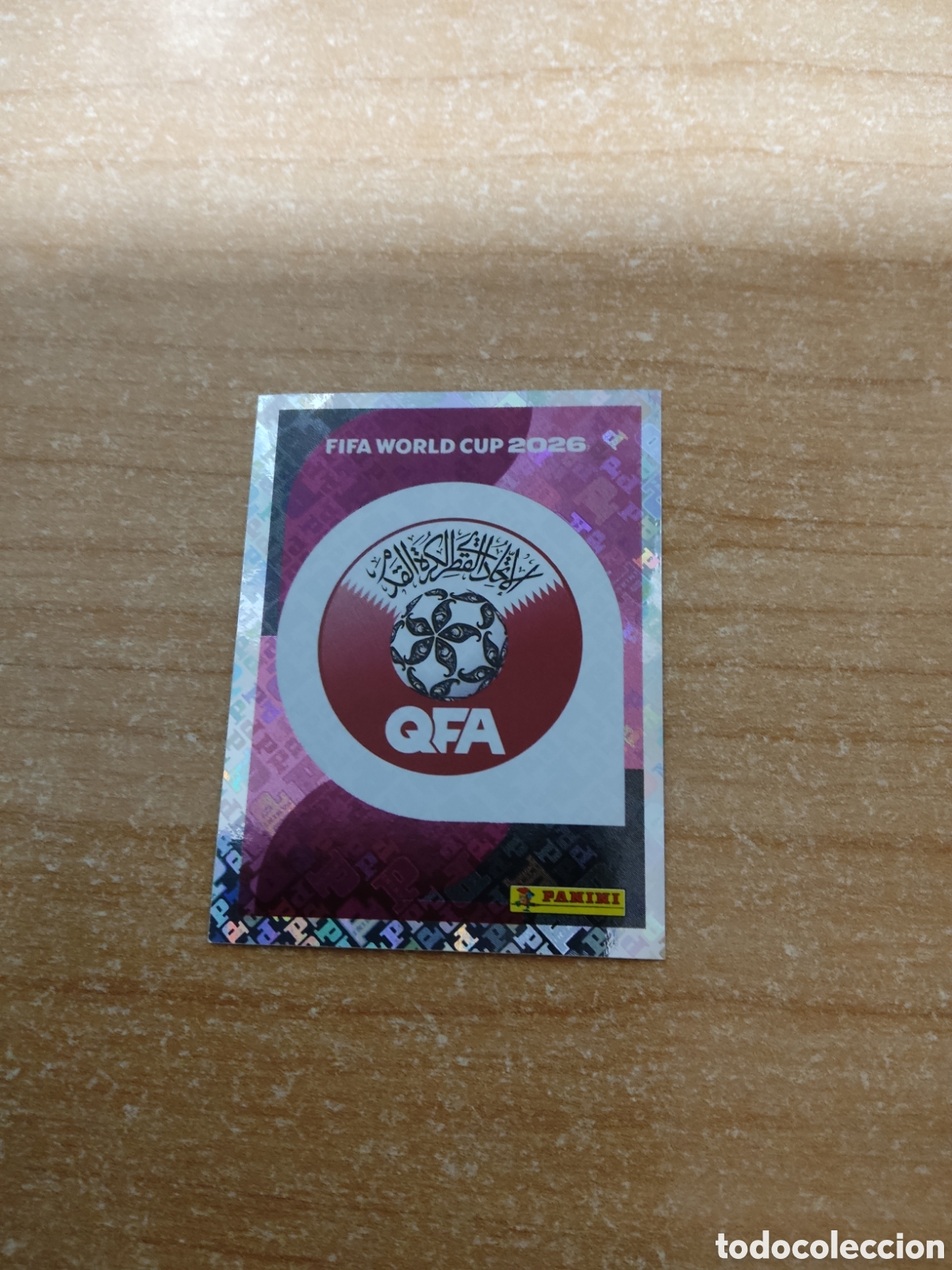 Cromos de f&uacute;tbol: 1 ESCUDO QATAR FIFA WORLD CUP 2026