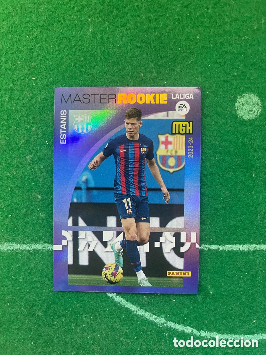 Cromos de f&uacute;tbol: 417 ESTANIS BARCELONA MEGACRACKS 2023 2024 PANINI MASTER ROOKIE