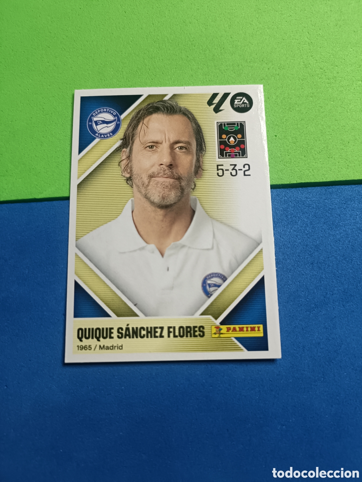 Cromos de f&uacute;tbol: Panini cromos stickers Liga este 2026 2027 26 27 - Entrenador Alav&eacute;s 2 Quique S&aacute;nchez Flores