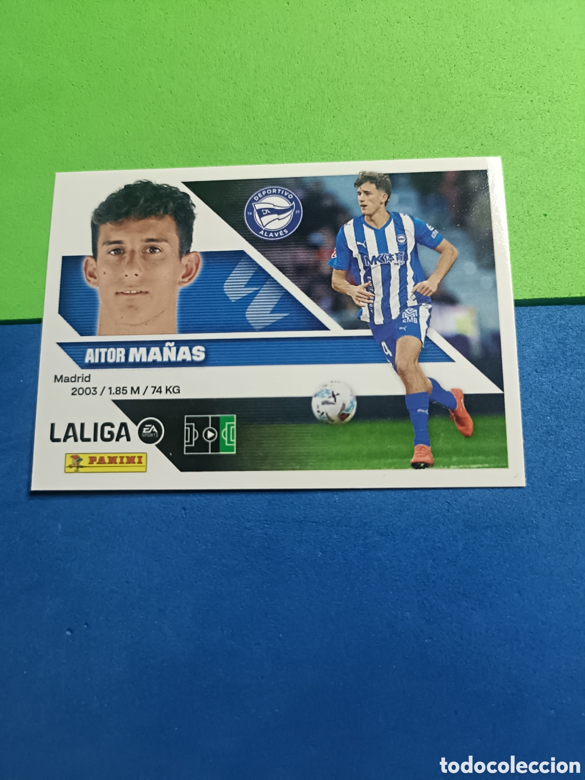 Cromos de f&uacute;tbol: Panini cromos stickers Liga este 2026 2027 26 27 - Alav&eacute;s 18B Ma&ntilde;as