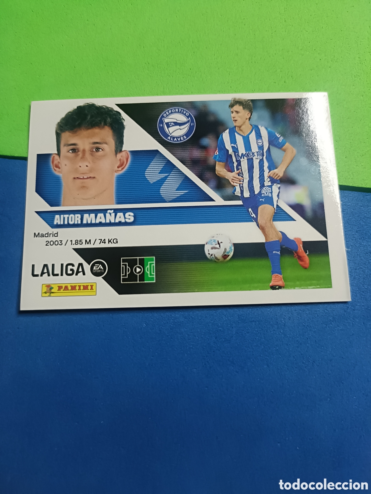 Cromos de f&uacute;tbol: Panini cromos stickers Liga este 2026 2027 26 27 - Alav&eacute;s 18B Ma&ntilde;as