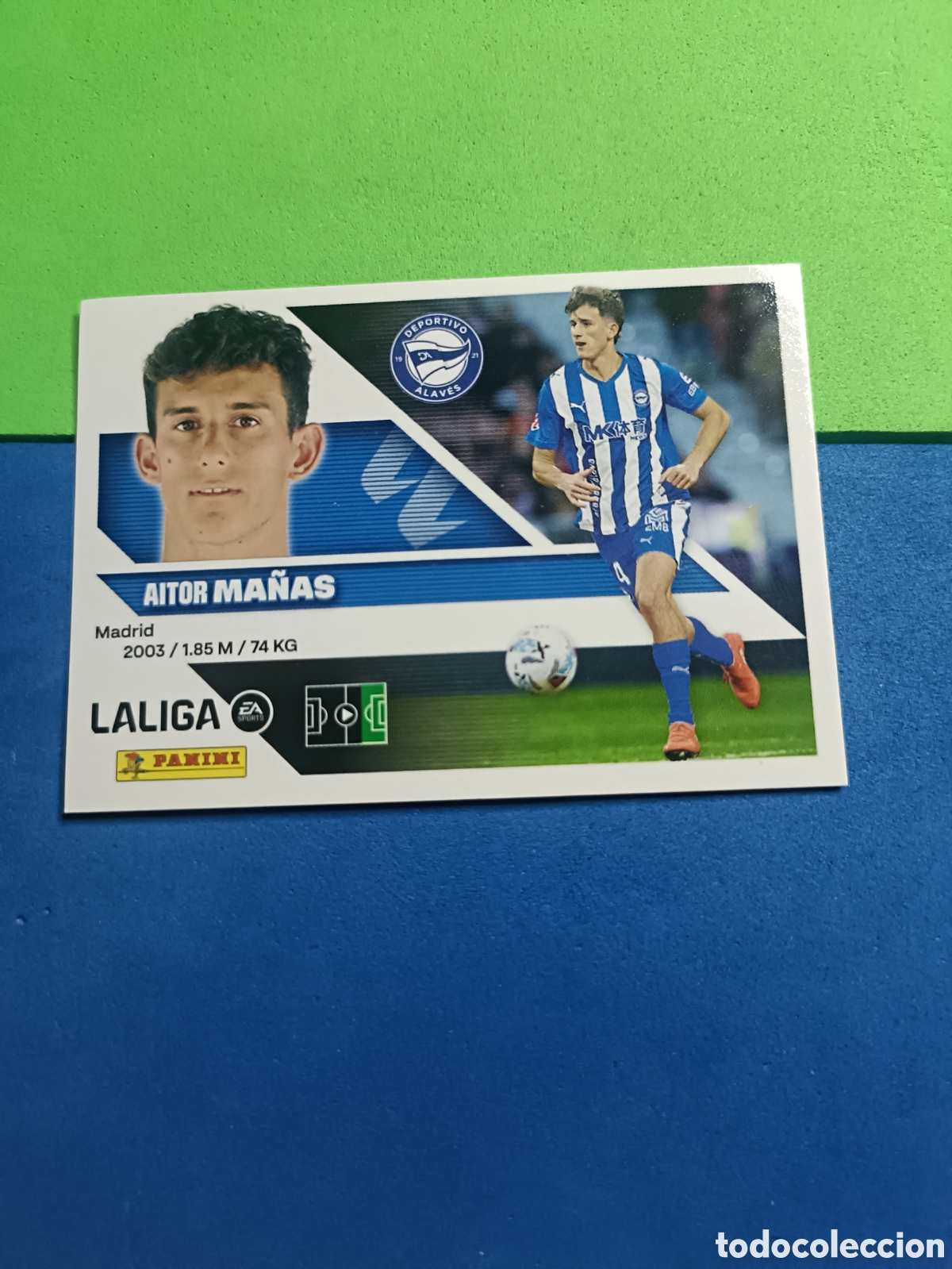 Cromos de f&uacute;tbol: Panini cromos stickers Liga este 2026 2027 26 27 - Alav&eacute;s 18B Ma&ntilde;as