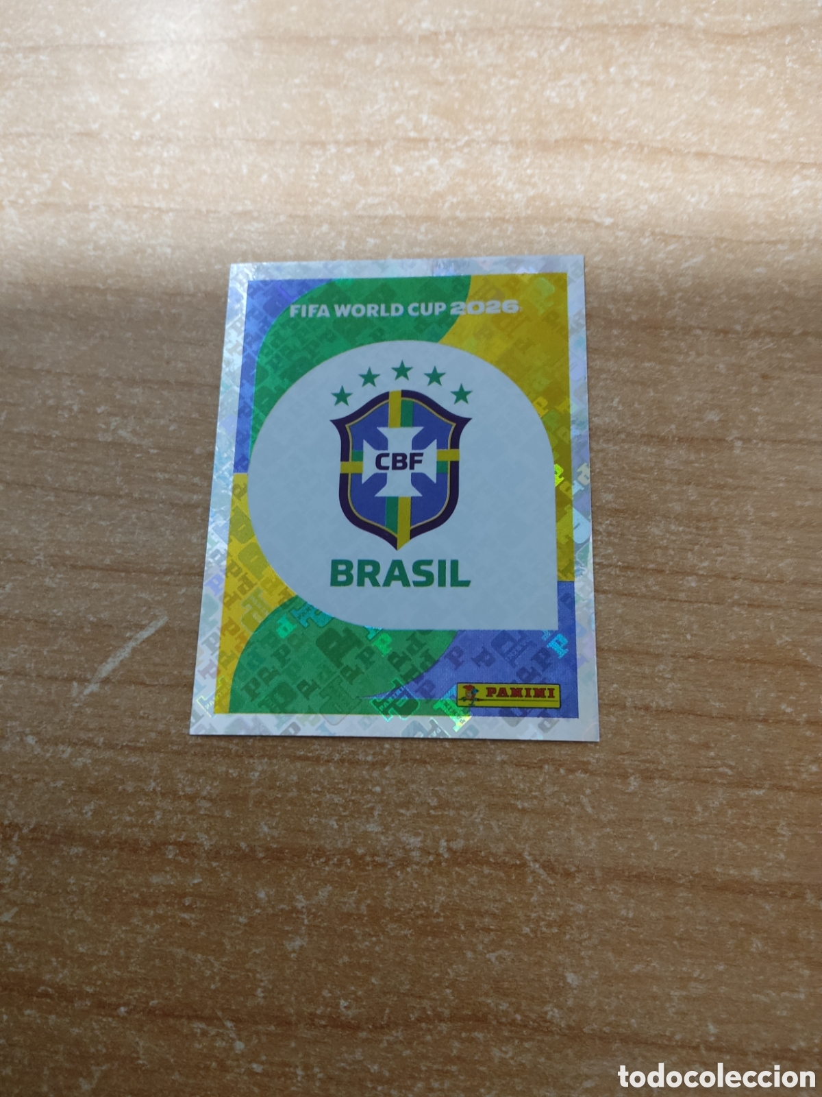 Cromos de f&uacute;tbol: 1 ESCUDO BRASIL FIFA WORLD CUP 2026