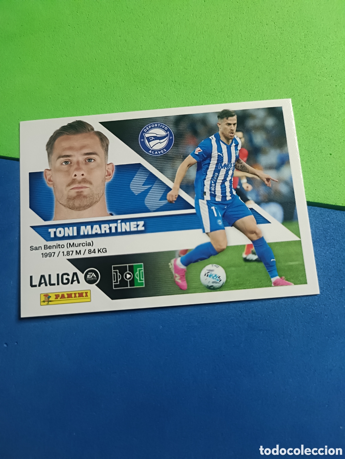 Cromos de f&uacute;tbol: Panini cromos stickers Liga este 2026 2027 26 27 - Alav&eacute;s 19 Toni Mart&iacute;nez