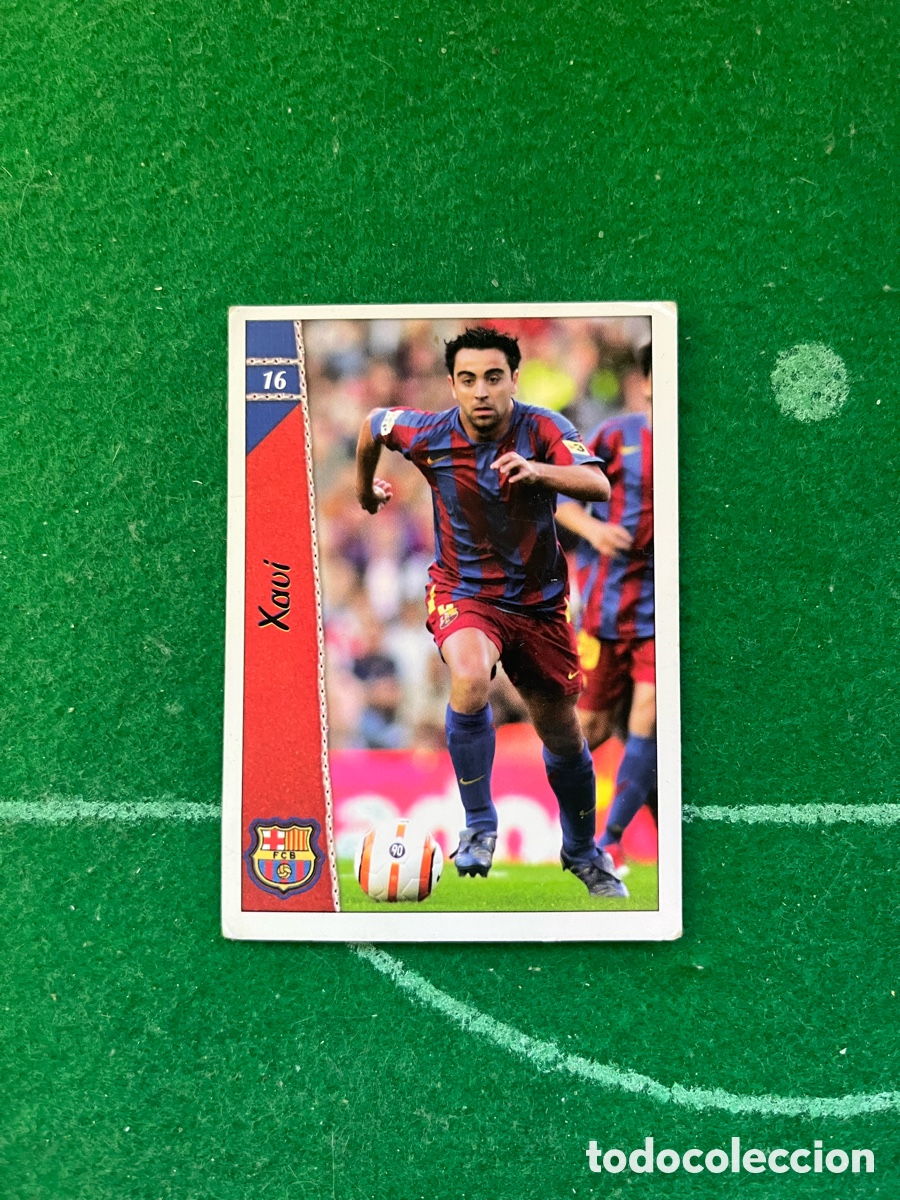 Football Stickers: 16 XAVI BARCELONA LAS FICHAS DE LA LIGA 2006 2007 MUNDICROMO