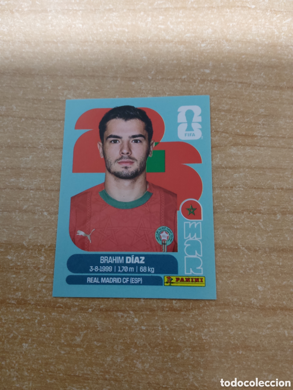 Football Stickers: 19 BRAHIM DIAZ MARRUECOS FIFA WORLD CUP 2026