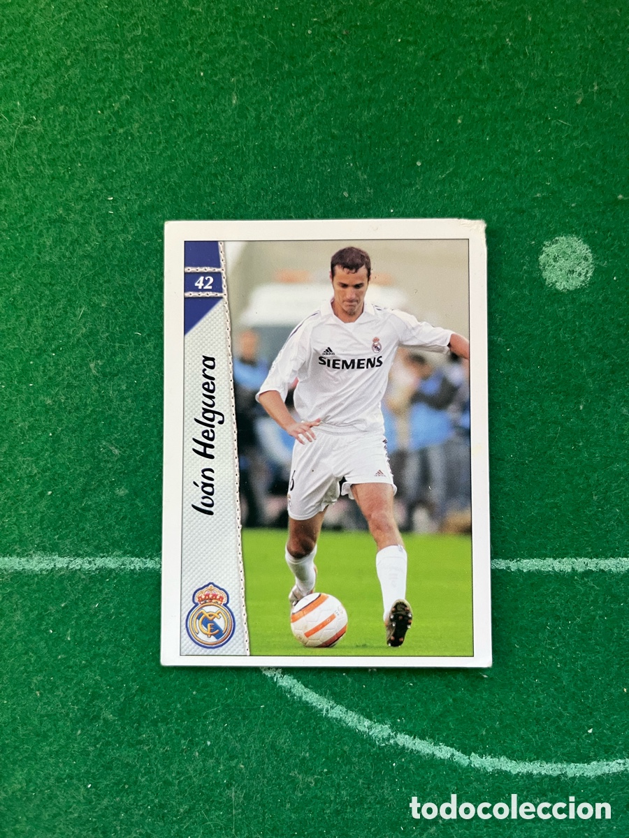 Football Stickers: 42 IV&Aacute;N HELGUERA REAL MADRID LAS FICHAS DE LA LIGA 2006 2007 MUNDICROMO