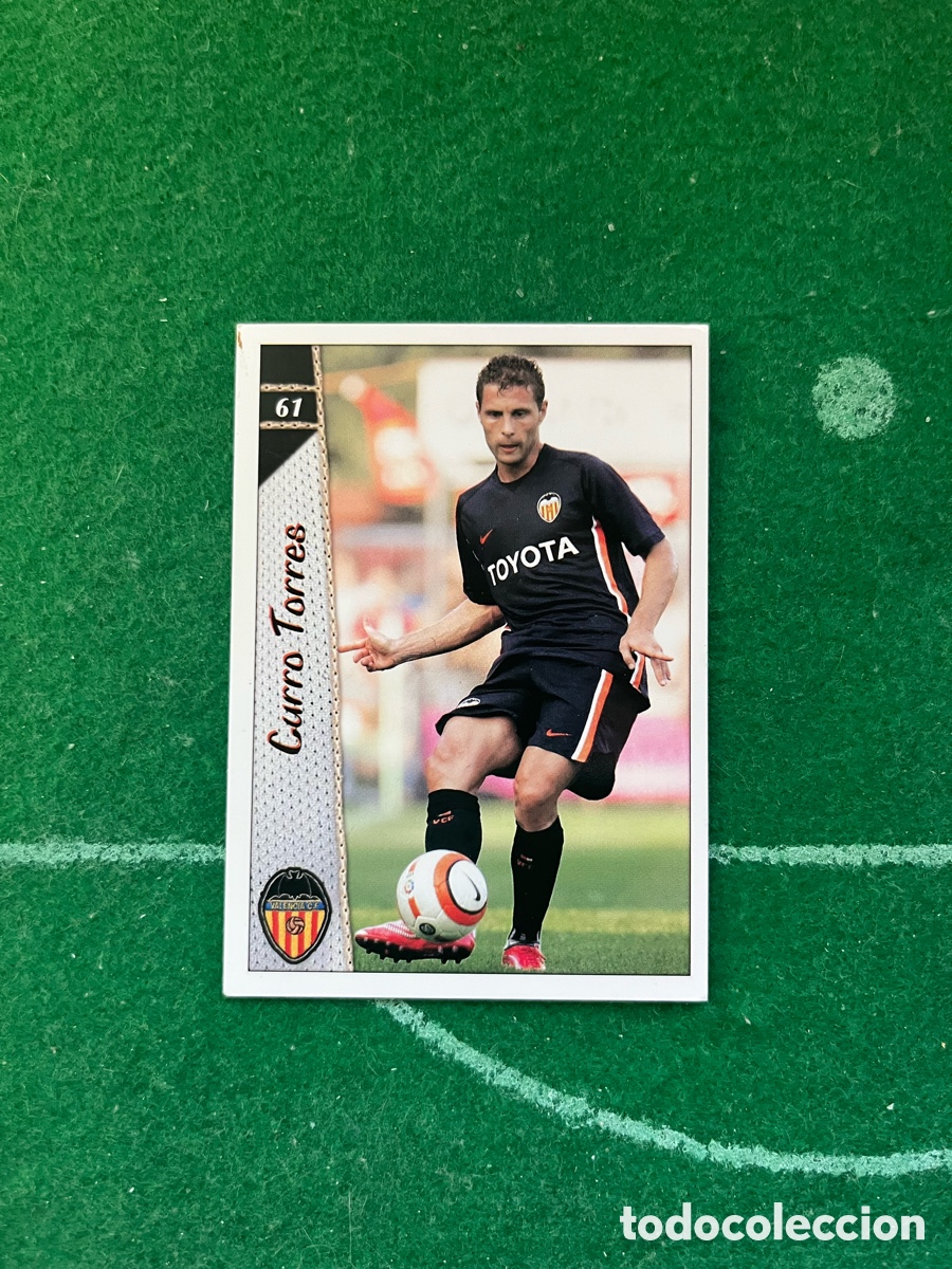Cromos de f&uacute;tbol: 61 CURRO TORRES VALENCIA LAS FICHAS DE LA LIGA 2006 2007 MUNDICROMO