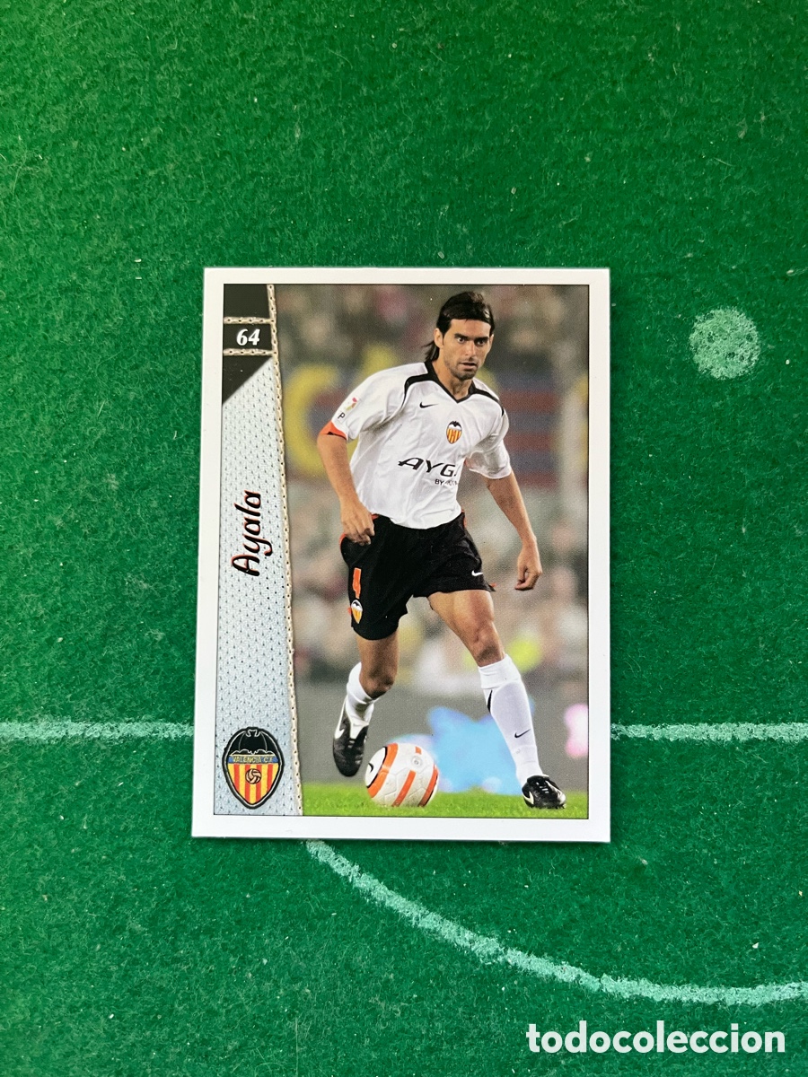 Cromos de f&uacute;tbol: 64 AYALA VALENCIA LAS FICHAS DE LA LIGA 2006 2007 MUNDICROMO
