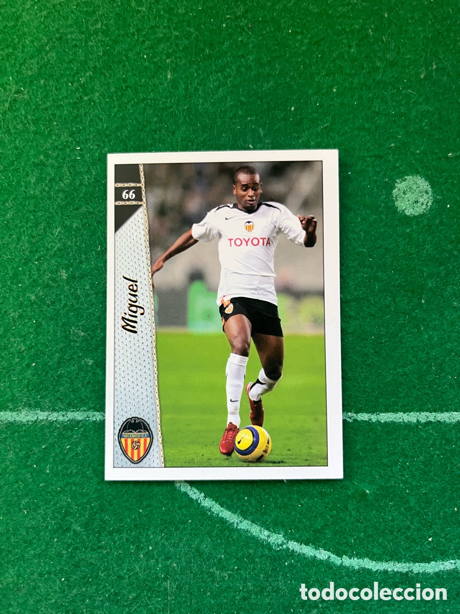 Cromos de f&uacute;tbol: 66 MIGUEL VALENCIA LAS FICHAS DE LA LIGA 2006 2007 MUNDICROMO